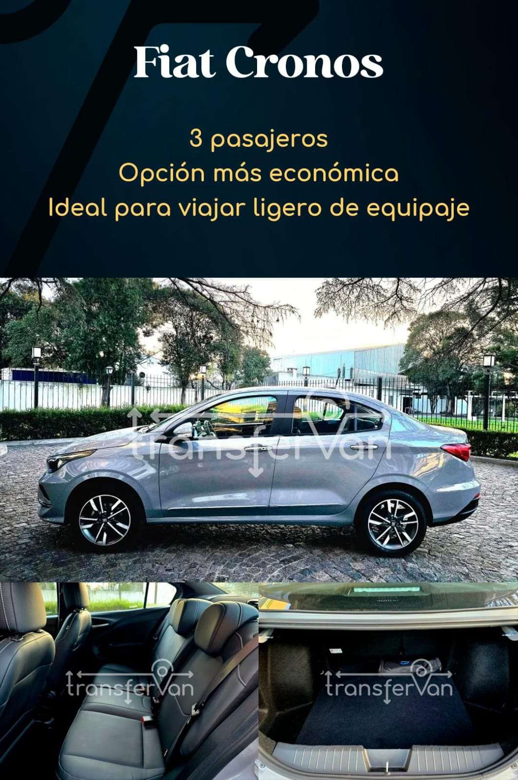 Vehículo de la flota Transfervan para traslados privados en Buenos Aires