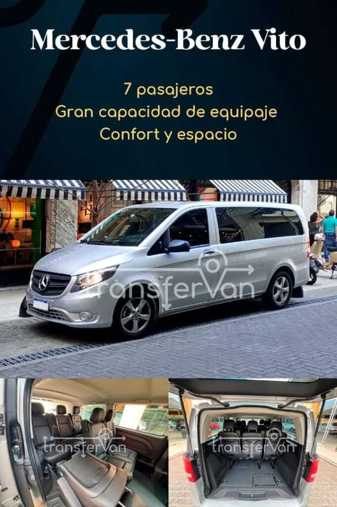 Mercedes-Benz Vito de Transfervan, 7 pasajeros, gran capacidad de equipaje